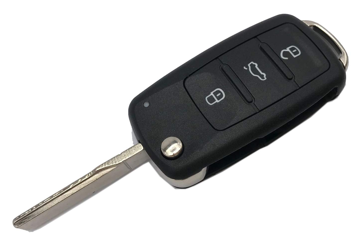 Flip Folding Car Key Fob Case Shell Fit For Vw Volkswagen Gti Jetta Eos Golf Replacement Keyless Entry Remote Control Key Fob Cover Housing (1)