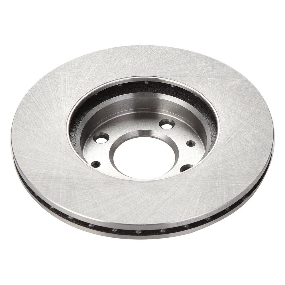 Trq Front Brake Rotors Set Vented Compatible With 2006-2011 Hyundai Accent Kia Rio