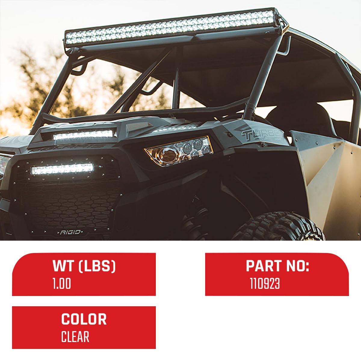 Rigid Industries - Cover 10'' E/Rds Clr Exterior Accessories