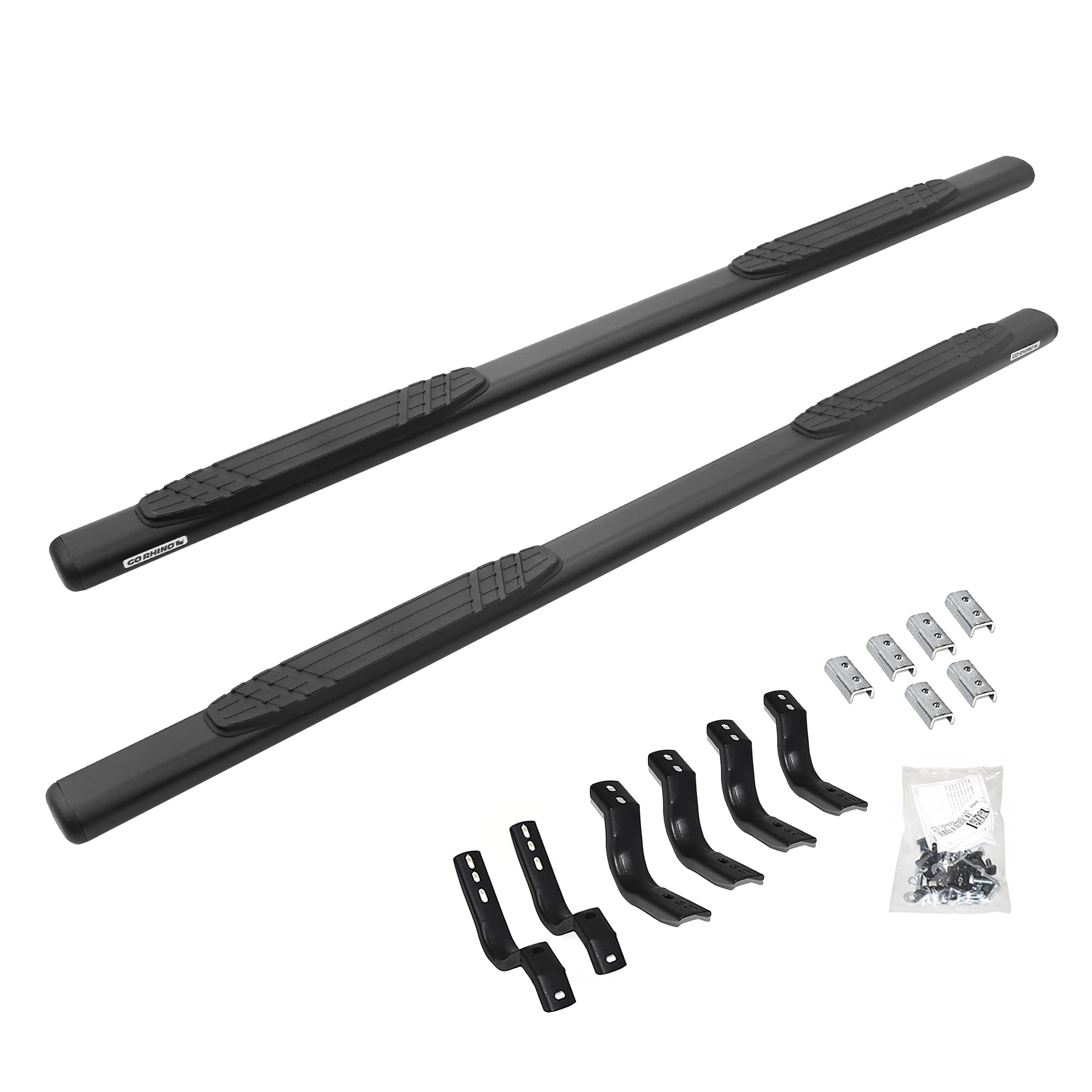 Go Rhino 4 Oe Xtreme Sidesteps Kit - Textured Black + 4 Brackets Per Side (Gas O