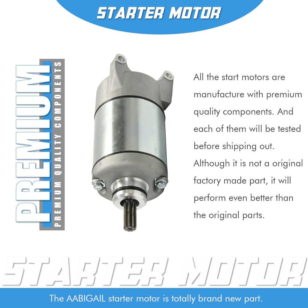 Starter Motor Replacement for Yamaha ATV Yfm350 Yfm35 Yfm 350 Bruin Grizzly 350 2004-2015 Woverine 350 2006-2009 Yamaha Bruin 350 YZF600R FZR600R 3HE-81890-00-00 3HE818900000