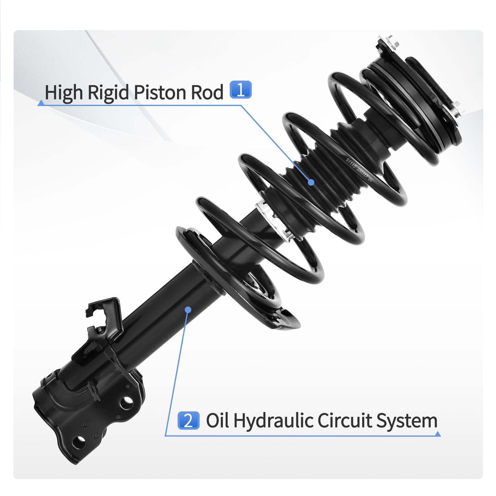 Yitamotor Front Complete Strut Quick Struts Rear Shocks Assembly Compatible With 2014-2019 Sentra