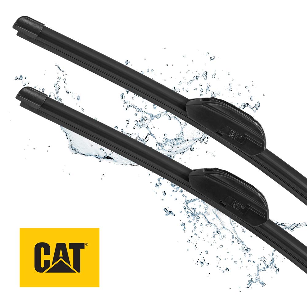 CAT Clarity Premium Performance All Season OEM Replacement Windshield Wiper Blades Streak-Free, Spotless, and Silent (20 + 20 Inch (Pair for Front Windshield))