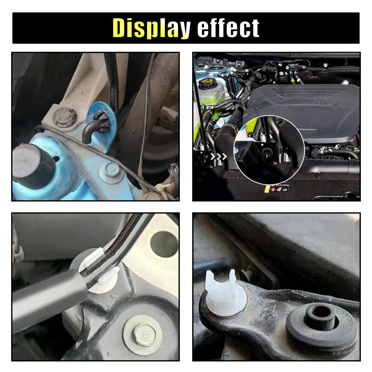 30PCS Hood Prop Rod Holder Clips, Car Hood Rod Clip Car Engine Hood Stay Clips, Car Hood Support Rod Compatible with 91503-SS0-0