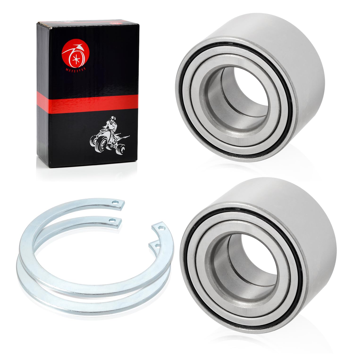 Front wheel Bearings & Circlip For HONDA Rancher 420 TRX420 Foreman 500 520 TRX500 TRX520 2014-2024 91051-HR3-A21 27x55x32mm Bea