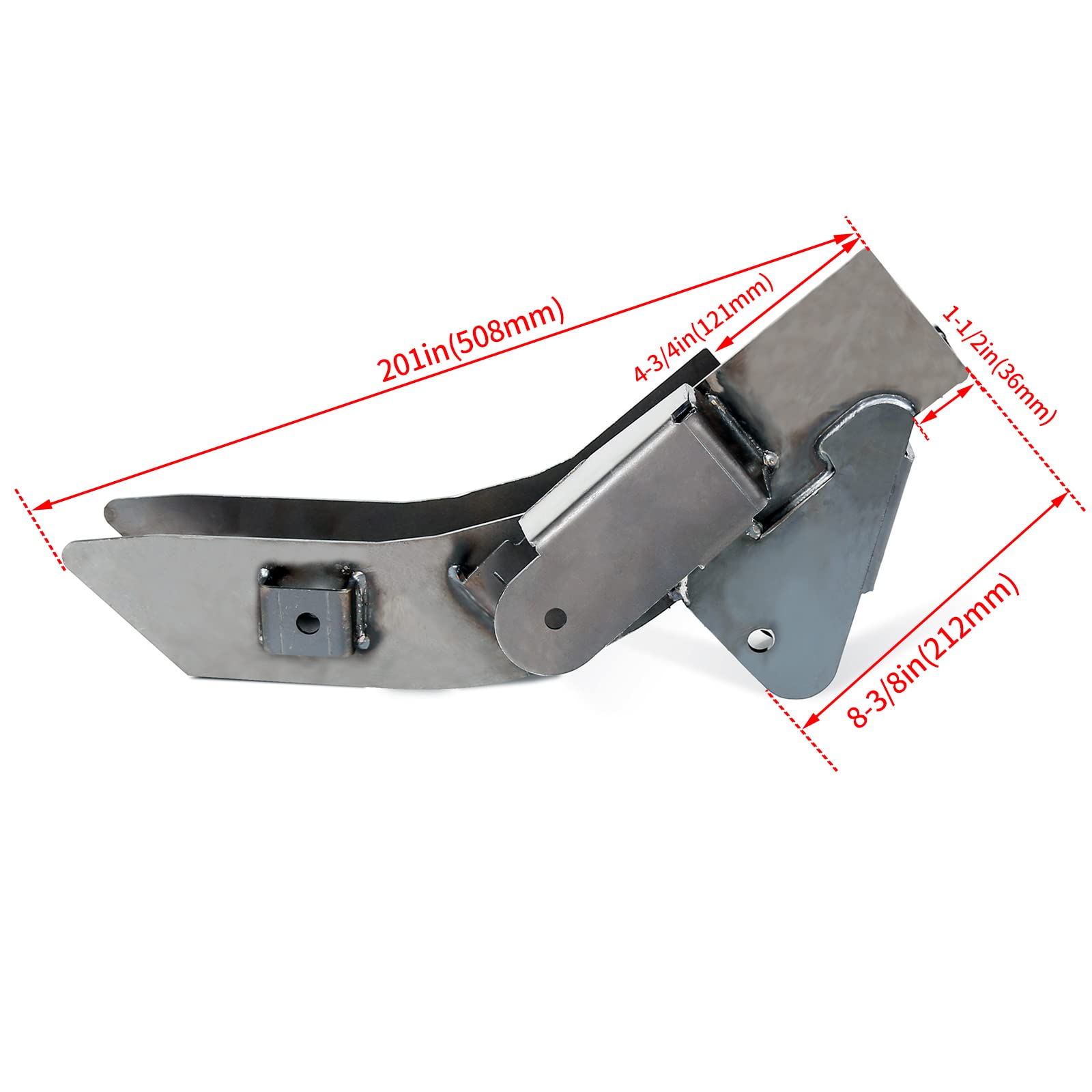 Ecotric Rear Trail Arm Frame Rust Repair Compatible With 1997-2006 Jeep Wrangler Tj Lh (Rear Driver)