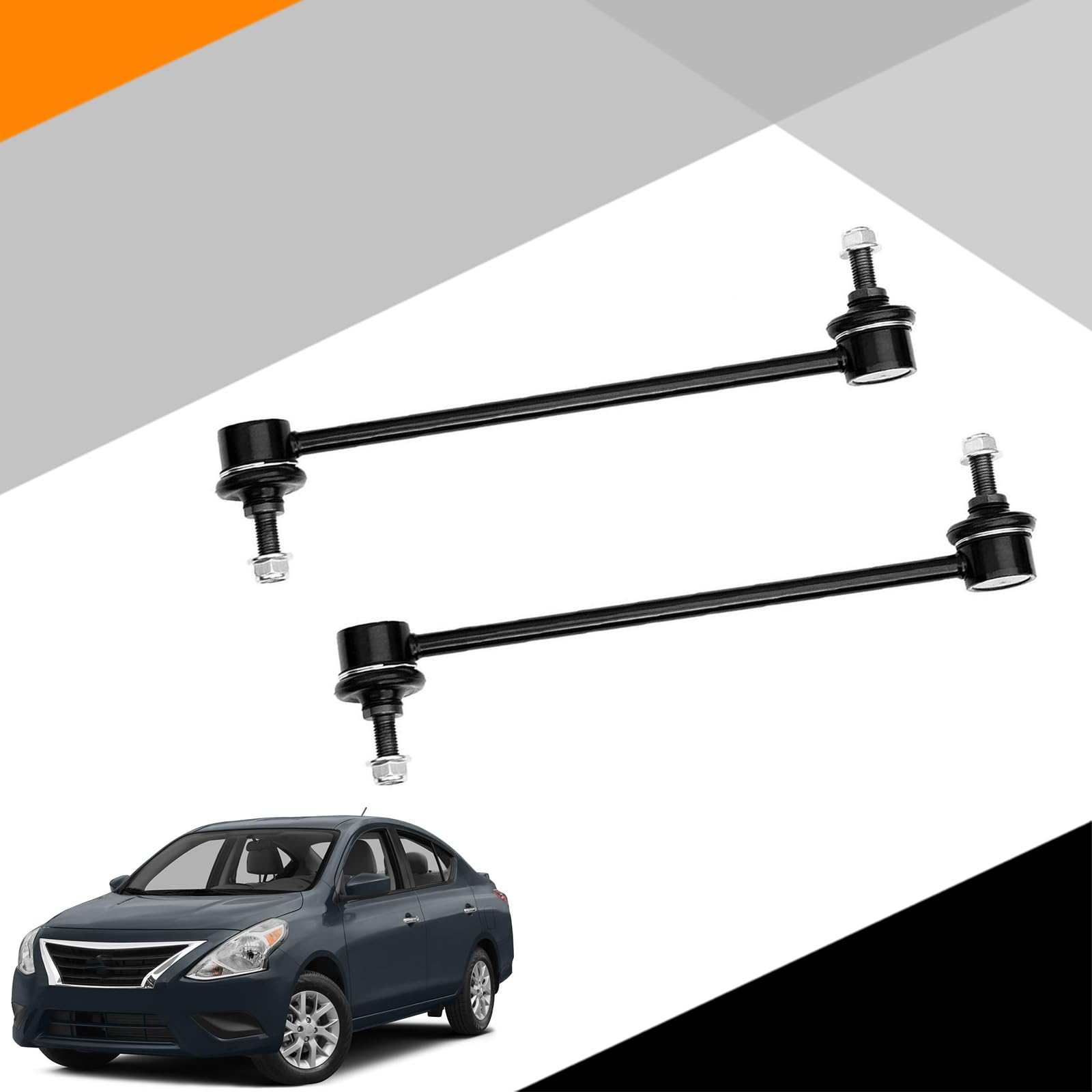 Xopiyao K750098 2Pcs Front Sway Bar Link Compatible With 07-19 Versa 09-14 Cube 14-19 Versa Note 15-19 Micra,Stabilizer Links Sw
