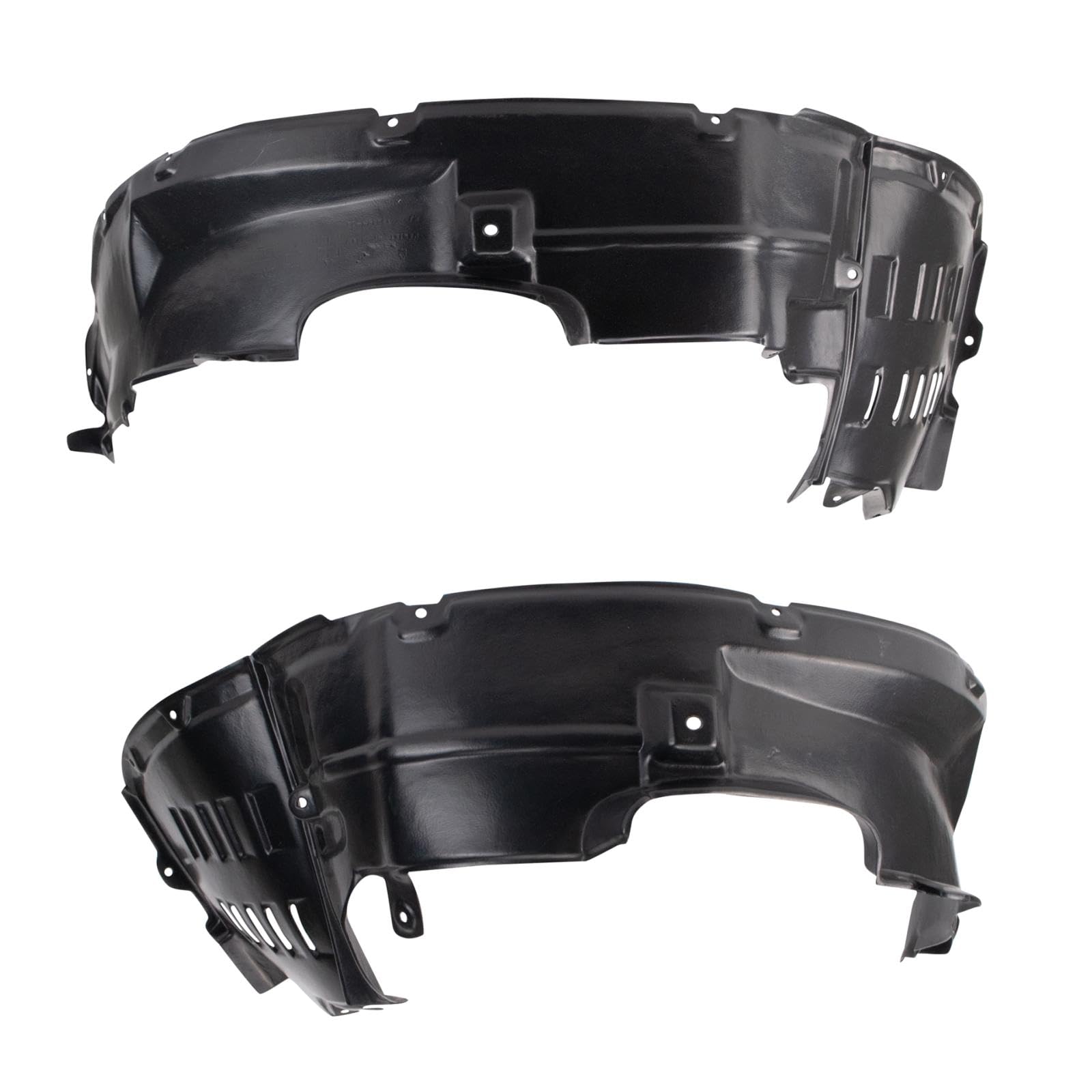 Trq Inner Fender Liner Set Compatible With 2004-2005 Mitsubishi Endeavor Mi1250108 Mi1251108