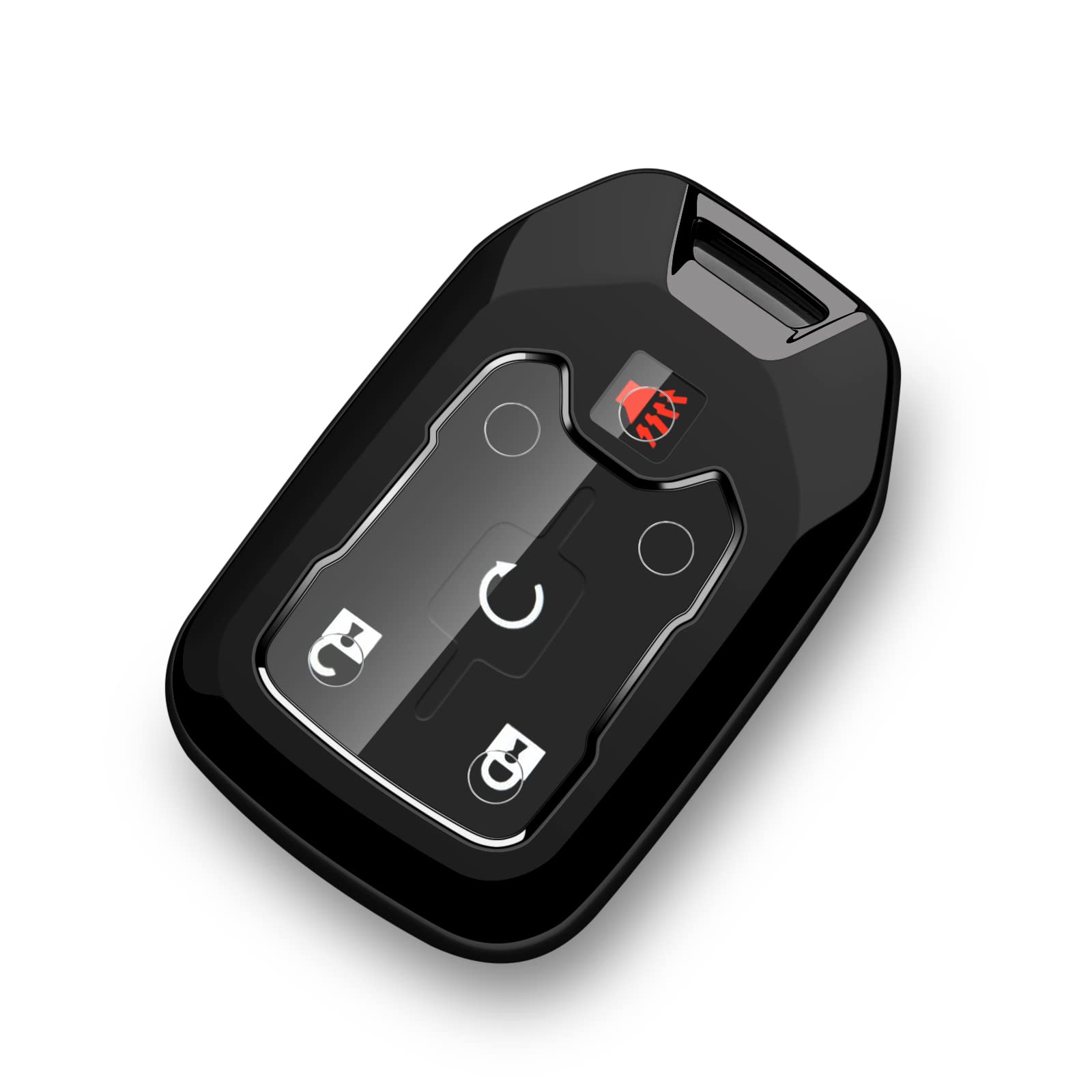 Tengare GMC Acadia Key Fob Cover 2024 2023 2022 GMC Terrain Key Fob Cover GMC Car Key Protector Case Holder Accessories