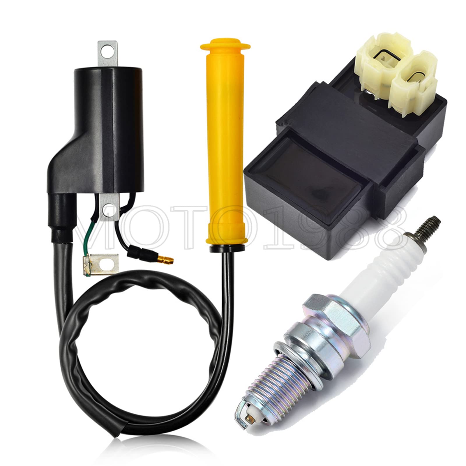 Moto1988 Igniter Cdi Box And Ignition Coil Spark Plug For Honda 400Ex Trx400Ex 2X4 1999 2000 2001 2002 2003 2004