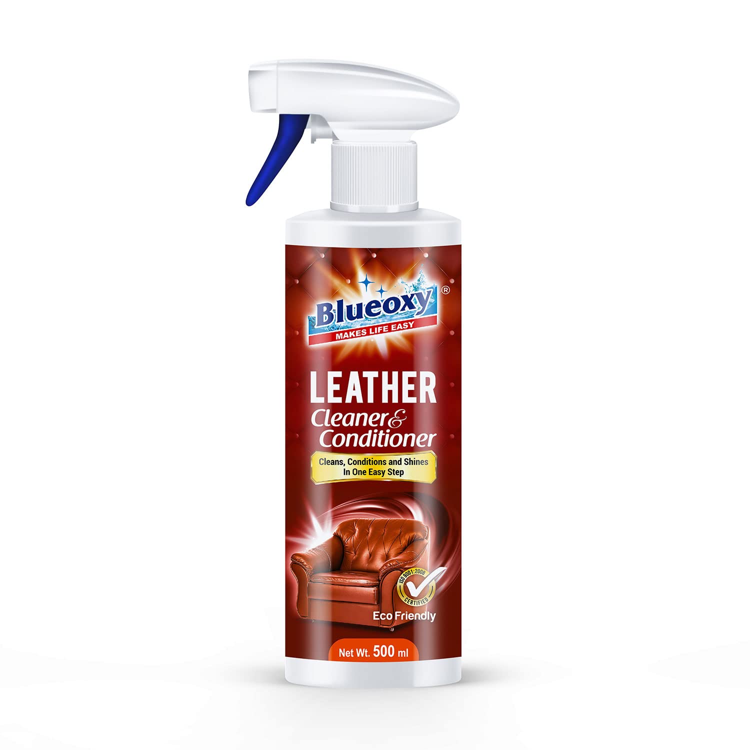 Blueoxy Leather Cleaner And Conditioner | Leather Cleanser | Ideal For Leather Furniture, Auto Interiors & More | Car Interior D