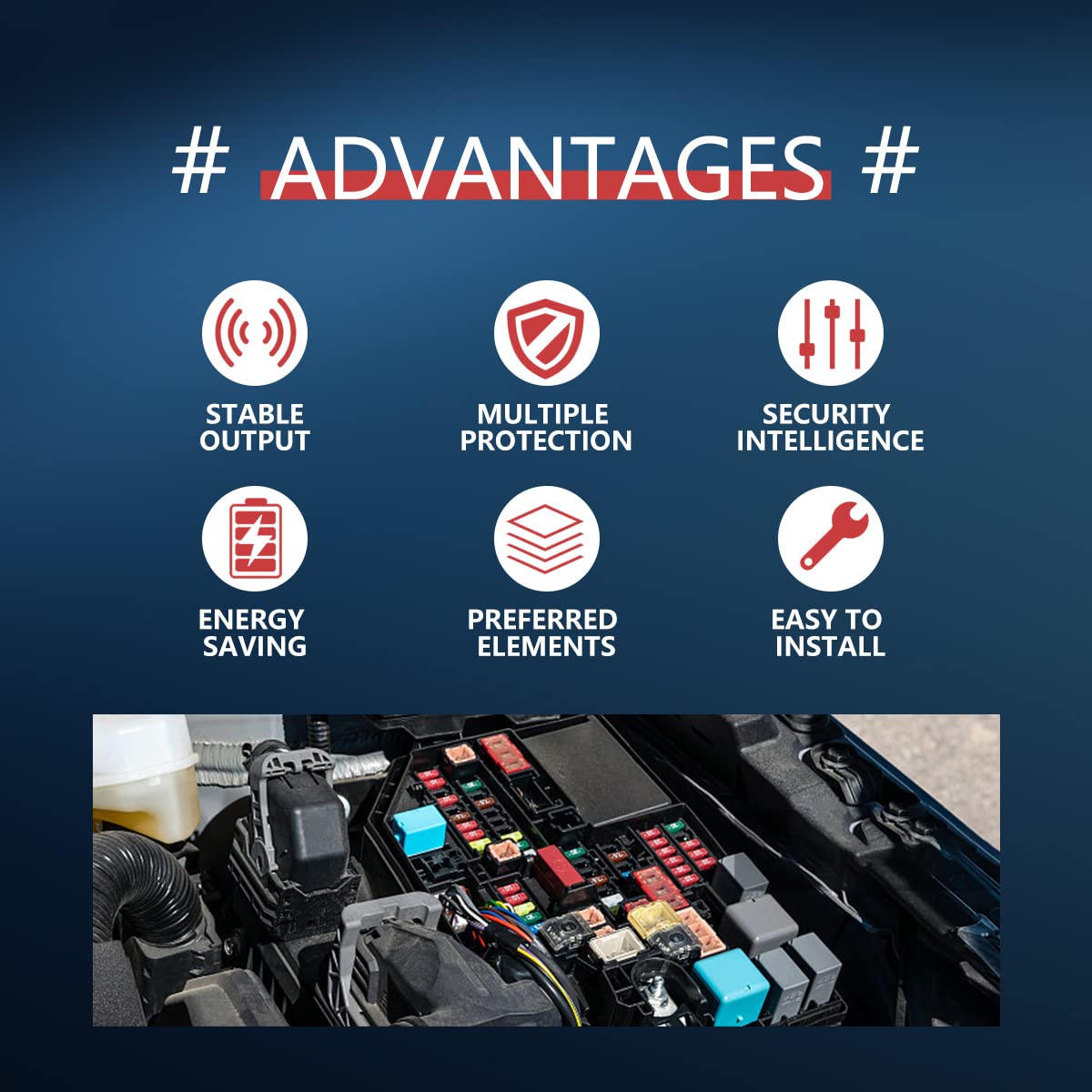 JOINAP 2 Pack High Power 4 Pin Fuse Box Relay #13500114/8385 Compatible with GM - Gray