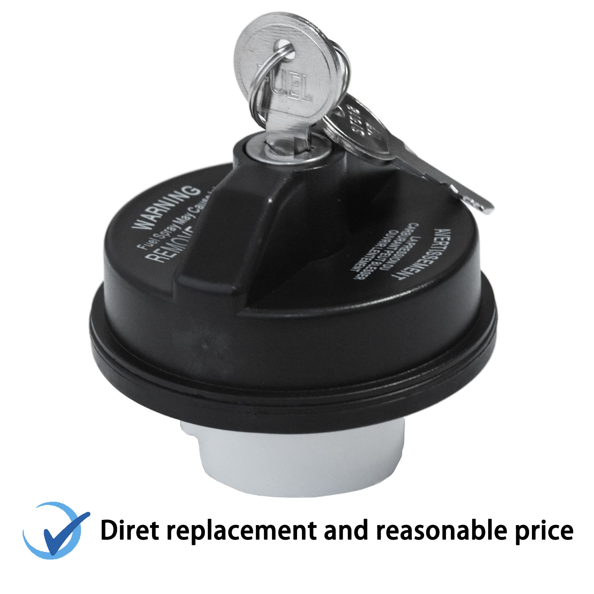 Locking Gas Cap, Lock Fuel Cap For Chrysler Dodge Jeep Ram - Liberty Compass Commander Challenger Patriot Grand Caravan Ram 1500 2500, Cherokee Wrangler Jk Tk, Journey Dakota,Durango,Avenger