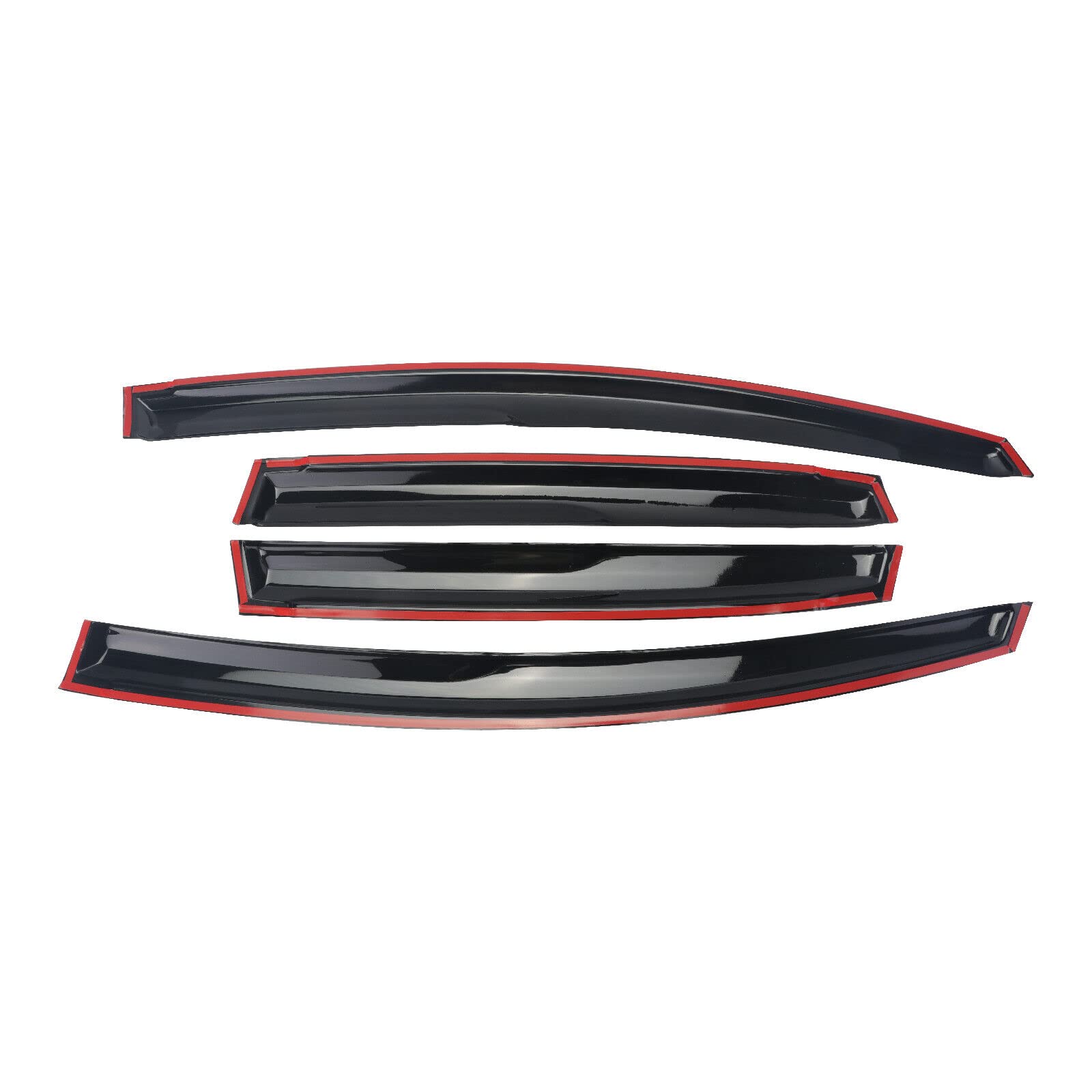 Sontian Window Visor With 2009-2014 Honda Fit 4 Door Rain Guards Outside Mount Sun Rain Wind Guards Window Visors For Cars, Vent