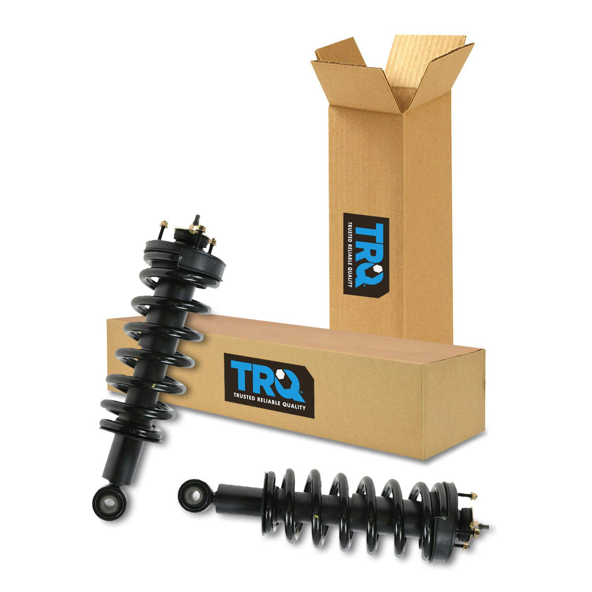 Trq Front Strut & Coil Spring Assembly Set Driver & Passenger Sides Compatible With 03-11 Ford Crown Victoria Mercury Grand Marq