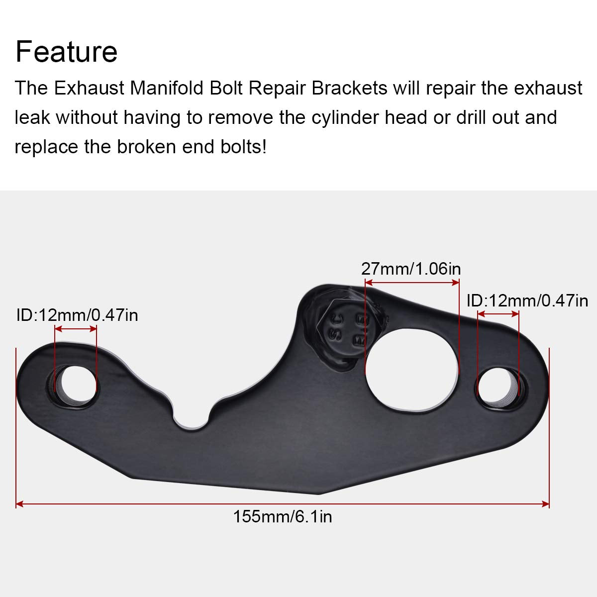 Exhaust Manifold Bolt Repair Kit Compatible With Gm Trucks & Suv'S (1999 & Newer) With A 4.8, 5.3, 6.0 Or 6.2 L Replace - Driver