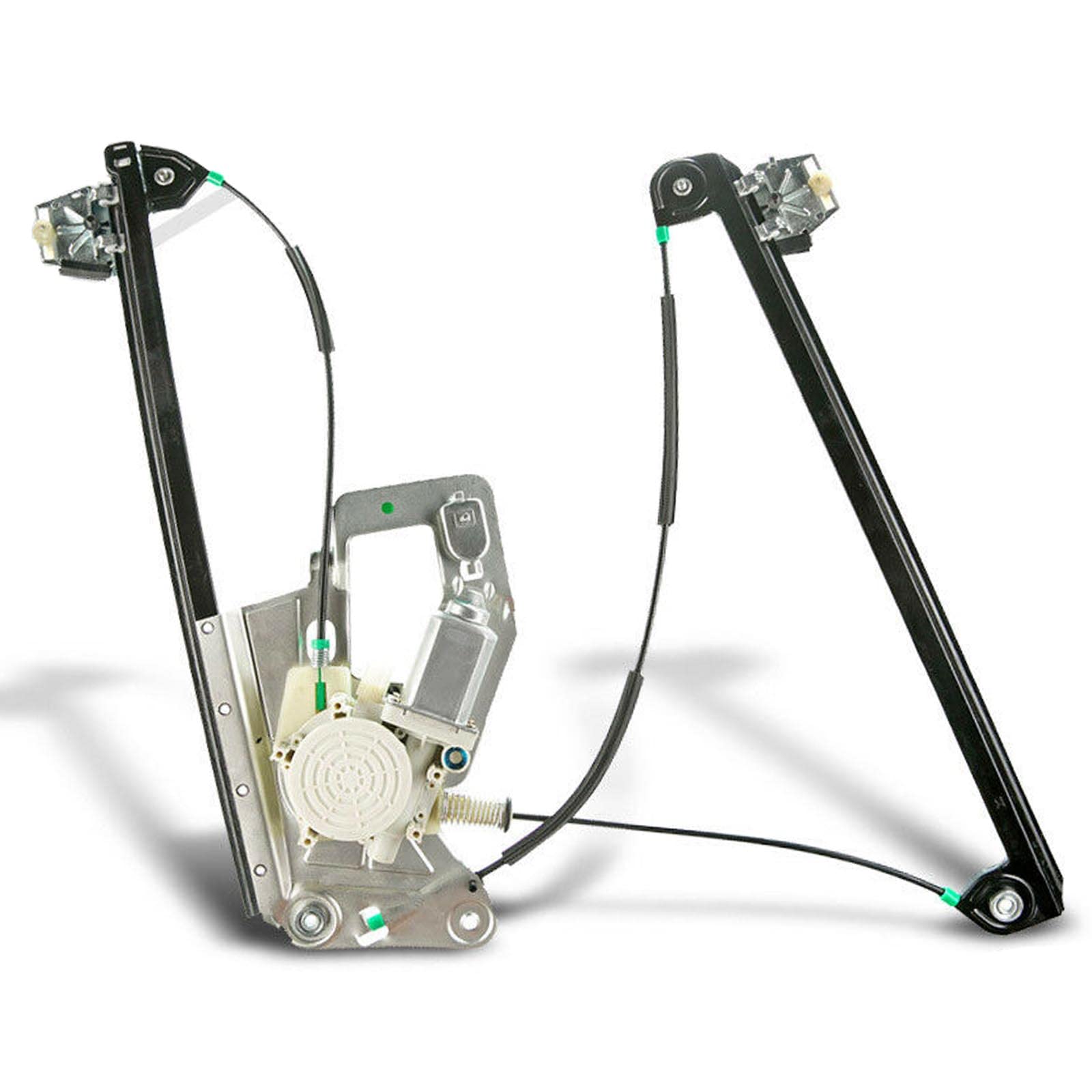 YHTAUTO Front Passenger Side Power Window Regulator With 2-Pin Motor Assembly for BMW 525i 2001-2003, 528i 1997-2000, 530i 2001-