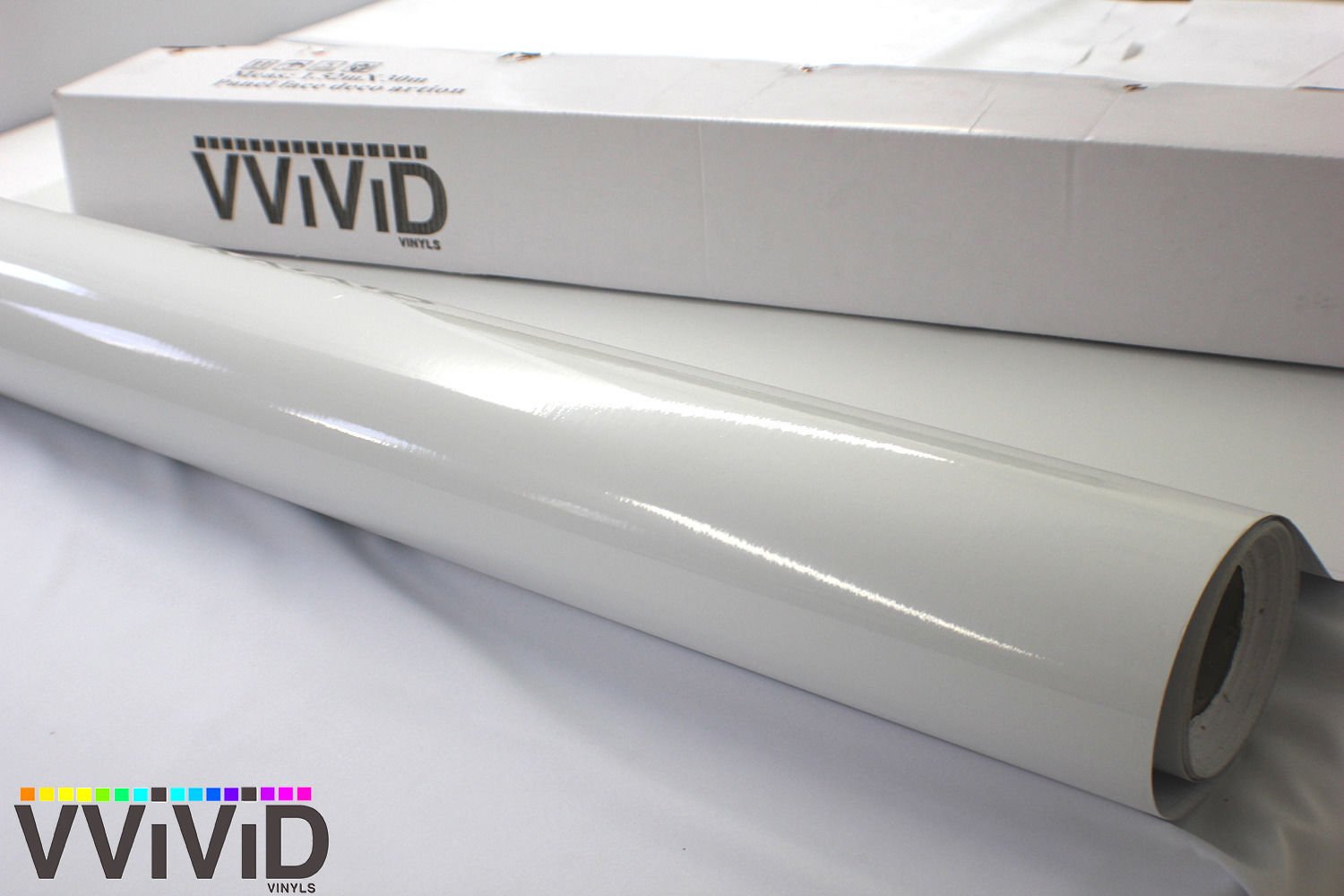 Vvivid White Gloss 60 Inch X 3Ft Car Wrap Vinyl Roll With Air Release 3Mil-Vvivid8