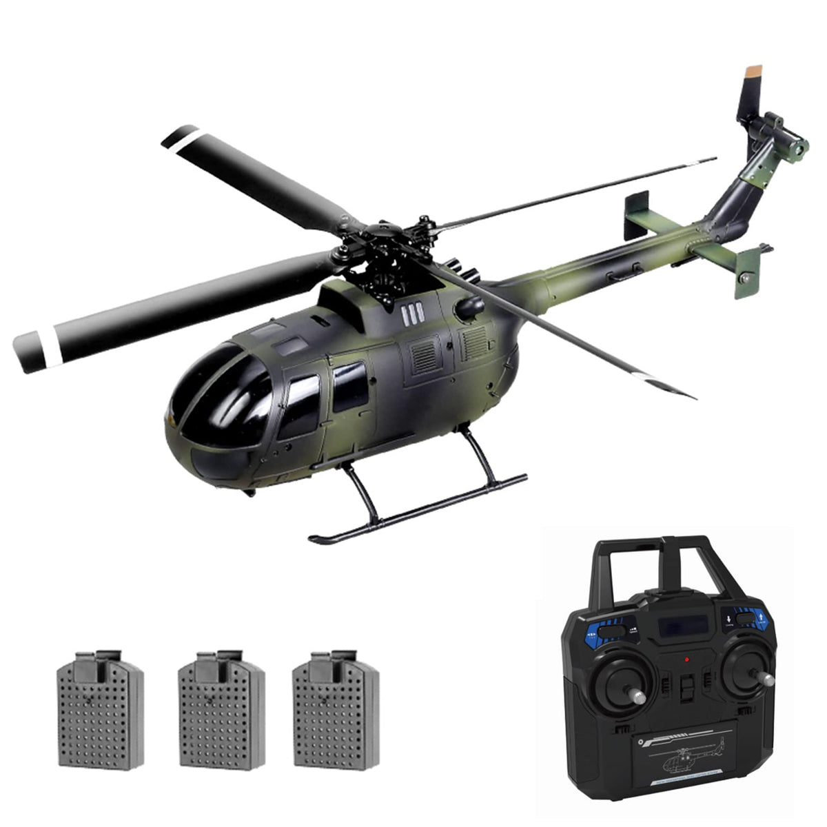 Goolrc C186 Remote Control Helicopter Remote Control Drone Single Propeller Without Ailerons 6-Axis Gyro Stabilization Remote Co