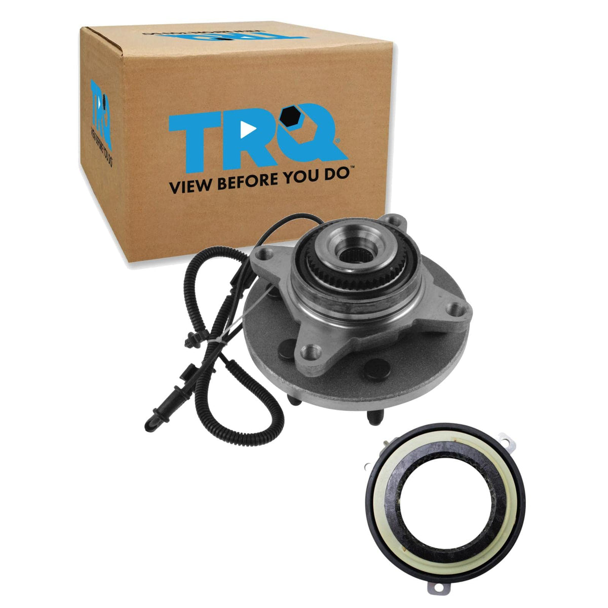 Trq Front Wheel Hub Bearings Assembly Set Compatible With 2011-2014 Ford Expedition 2010-2014 F-150 Lincoln Navigator
