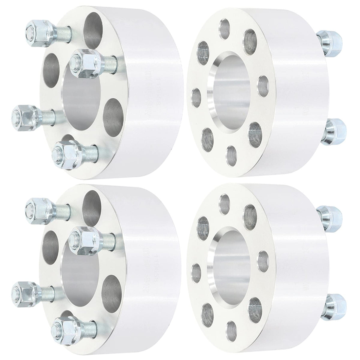 Eccpp 4X 2 Inch 4X4 To 4X4 4 Lug Wheel Spacers 4X101.6Mm To 4X101.6Mm 1/2'' Studs 59Mm Cb Fits For Ez Go Ezgo Club Car For Atv G