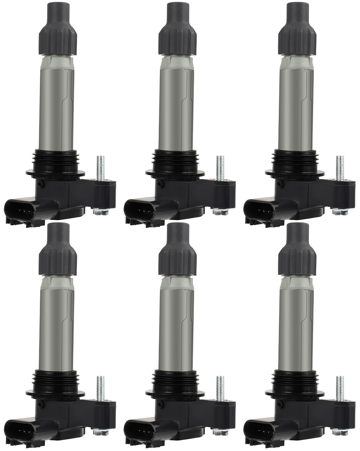 Eccpp Pack Of 6 Ignition Coils For Cadillac For Chevy For Gmc For Camaro Cts Srx Xts Equinox For Impala Terrain V6 3.0L 3.2L 3.6L Oe Numbers Uf569 C1555 D515C