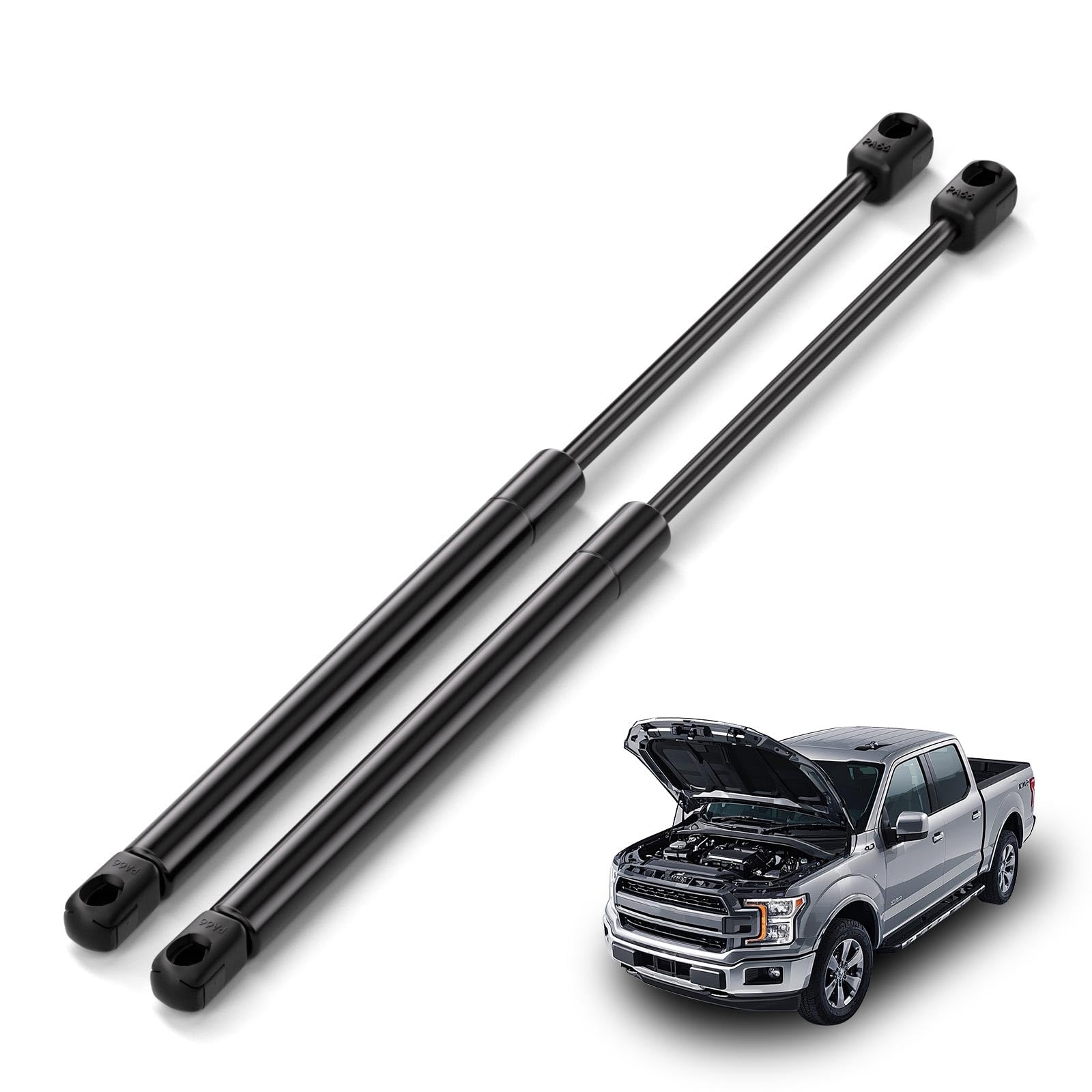Arana Hood Struts Shocks Lift Support For 2004-2008 Ford F150 Base/Fx2/Fx4/King Ranch/Lariat/Limited/Stx/Xl/Xlt Models With Alum