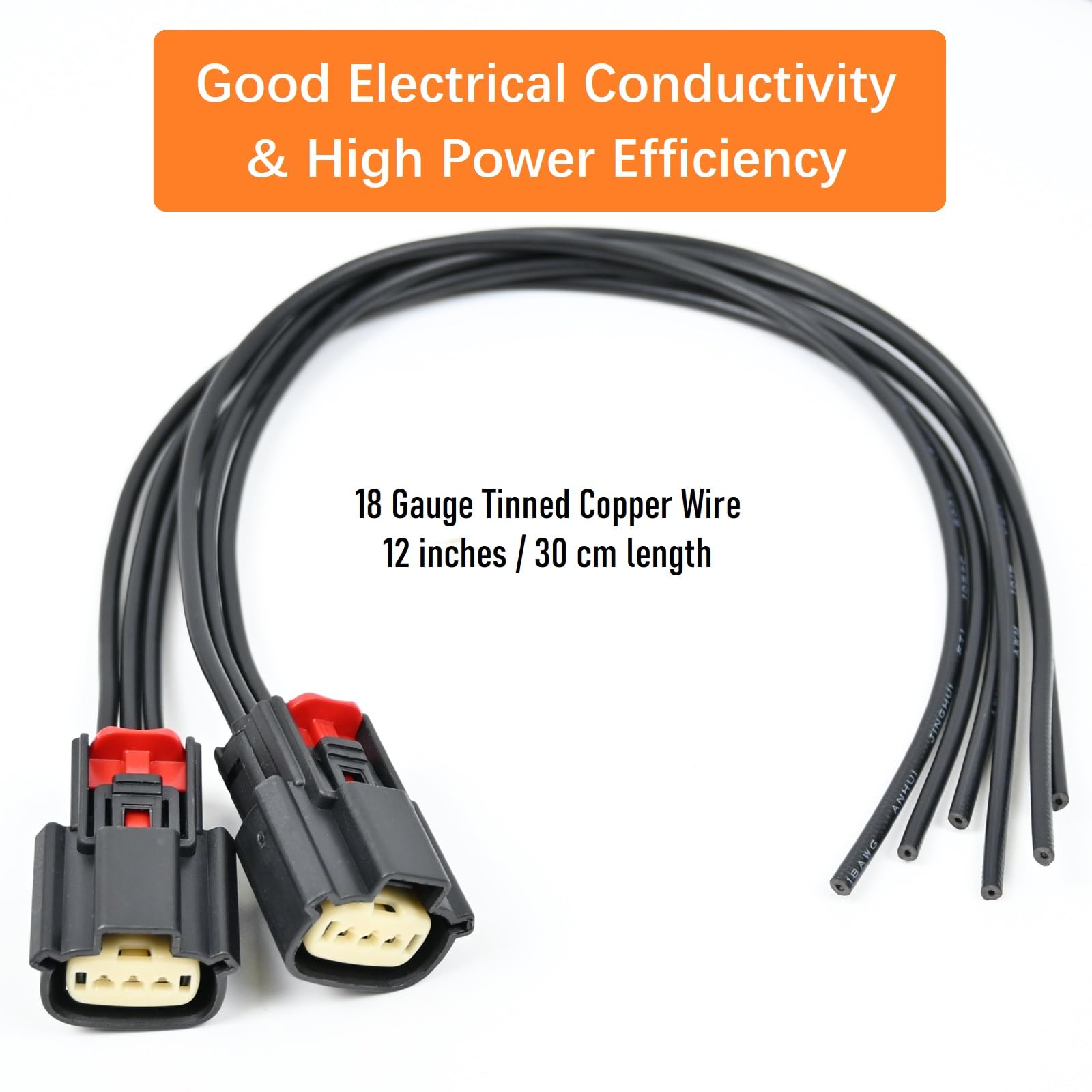 Smart Repairboy 2Pcs Ignition Coil Connector Pigtail Harness for Ford V6 V8 Edge Fusion F150 F350 Explorer Lincoln MKS MKX - Style 1