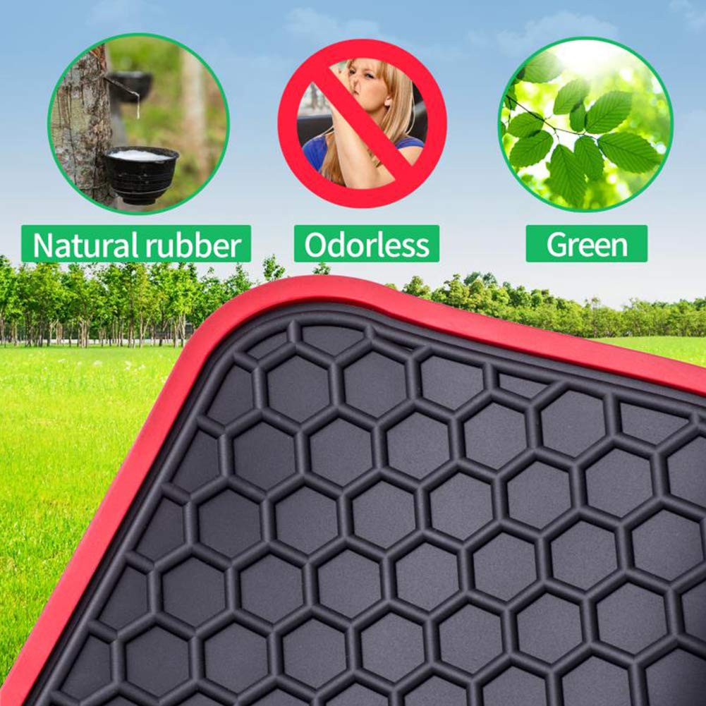 Megiteller Car Floor Mats Custom Fit for Hyundai Elantra 2025 2024 2023 2022 2021 Odorless Washable Heavy Duty Rubber (All Weath