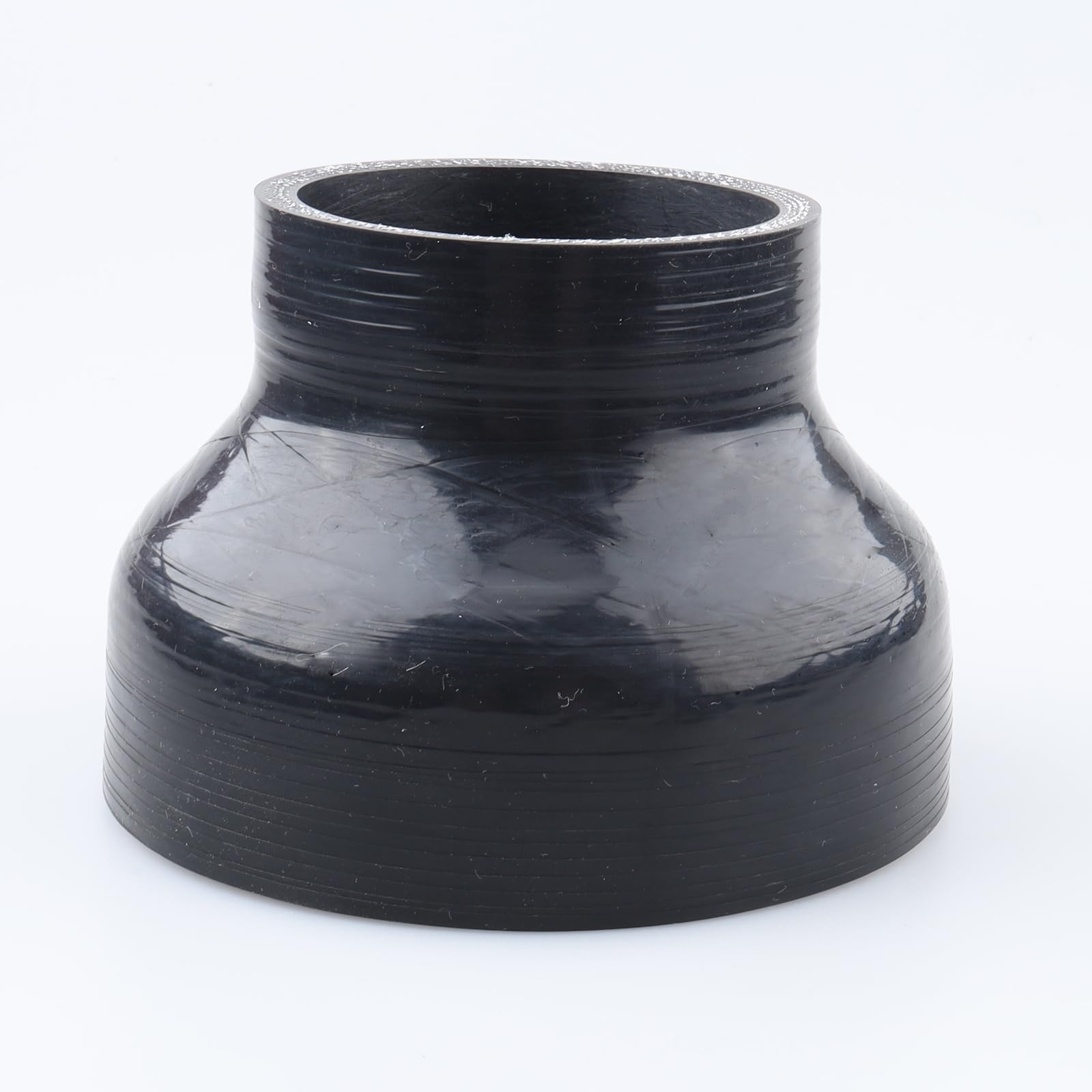 Ac Performance Id 4'' To 2.5'' (102Mm To 63Mm) Straight Reducer, Length 3'' (76Mm), 3-Ply Reinforced, Universal Automotive Pure