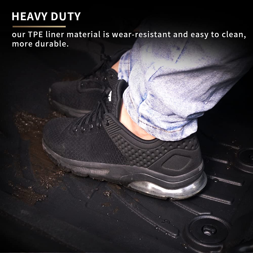 Aomsazto All Weather Floor Mats Compatible With 2022-2025 Toyota Corolla Cross Fwd, Heavy Duty Tpe All Weather Car Floor Mats, A