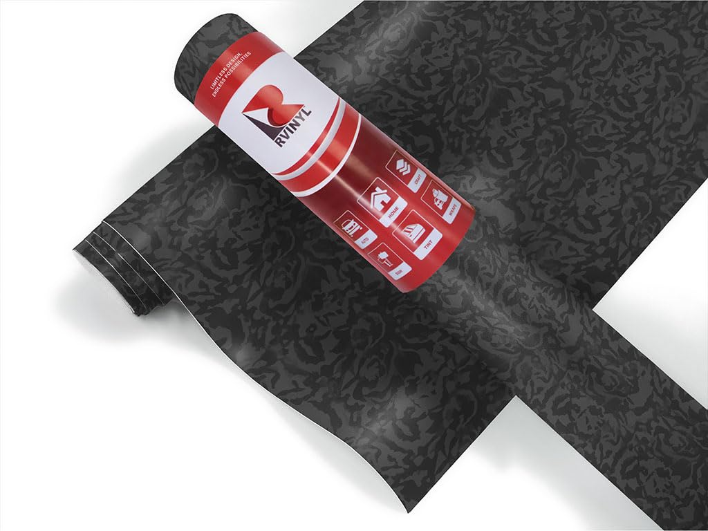 3M 2080 Series Sb12 Shadow Black - 5Ft X 1Ft - Dual Cast Car Wrap Vinyl Film - Controltac Air Release Adhesives - Sheet Roll For