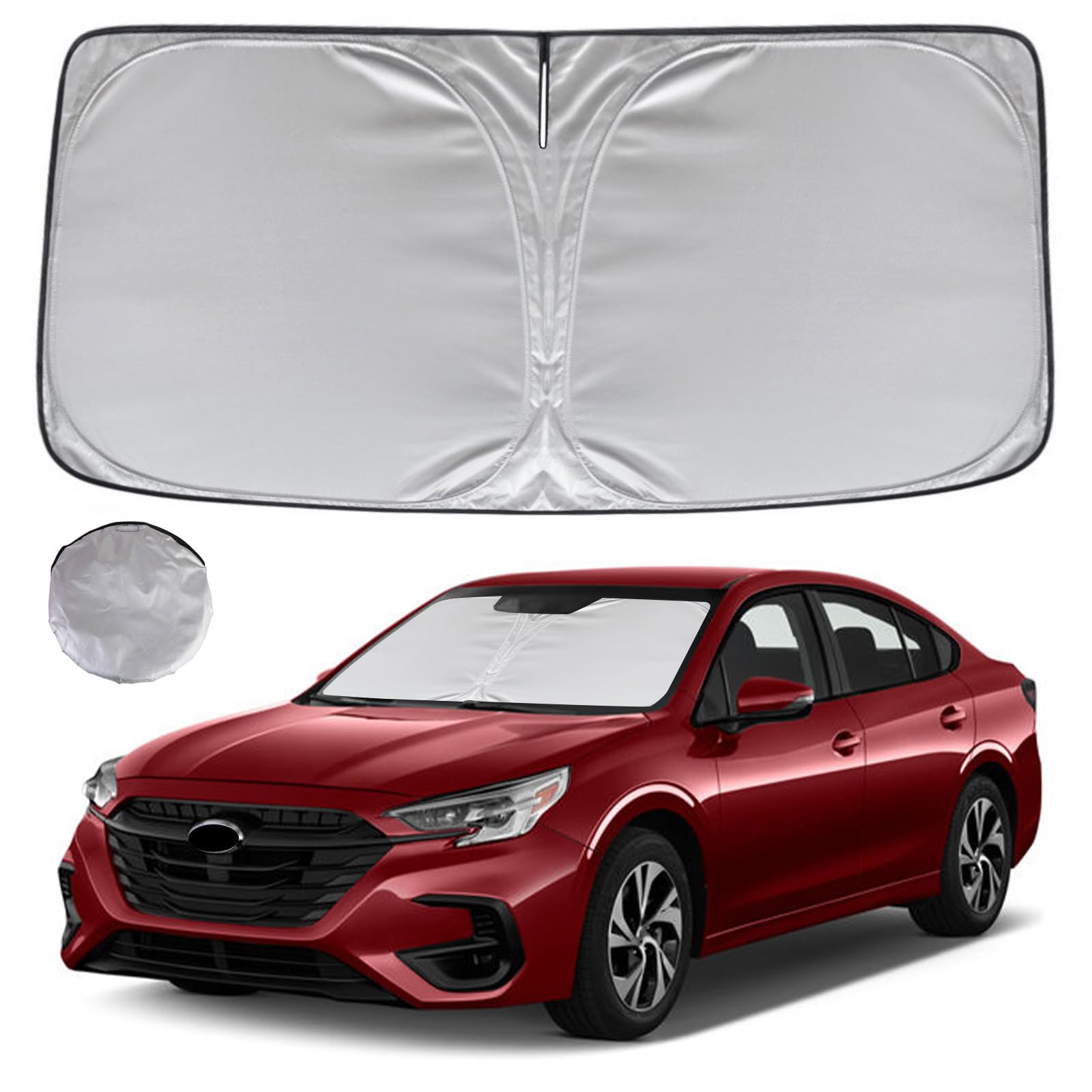 Kayzt Windshield Sun Shade For 2020-2025 Su-Baru Legacy Foldable Sunshade Front Window Custom Fit Car Accessories