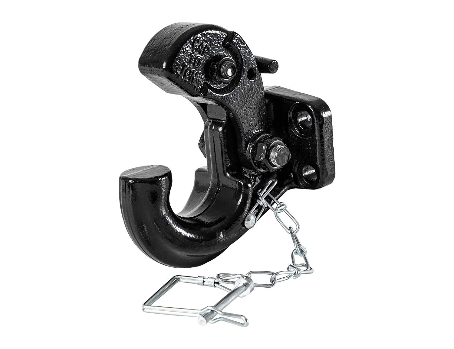 Forged Pintle Hook/Hitch (Black) (4 Tonne Capacity) for Thar, Gypsy, Isuzu Dmax, Other Suvs & Jeeps