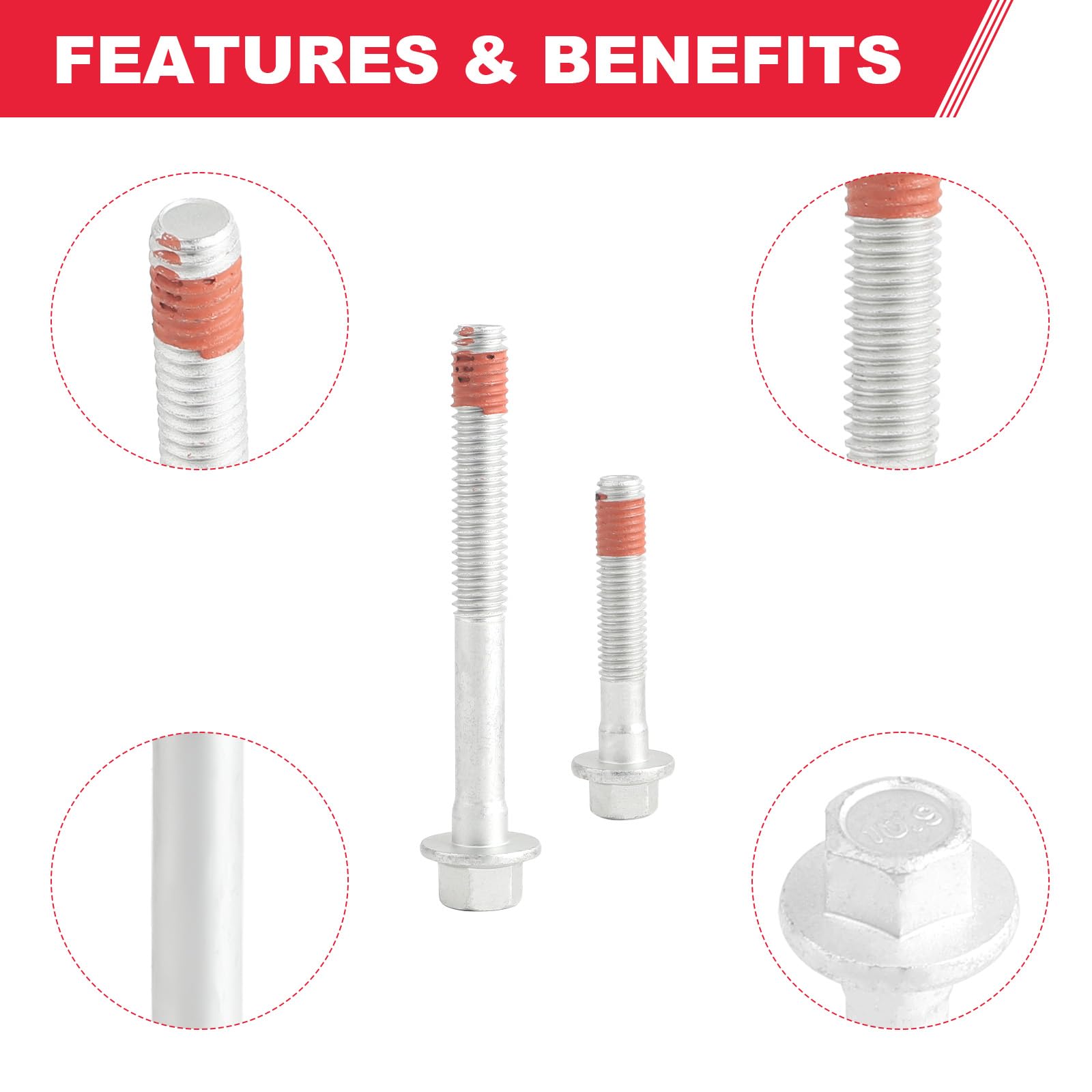 Es72220 Cylinder Head Bolt Set Compatible With Chevy Silverado Corvette Gmc Savana Sierra Yukon Cadillac Escalade Buick Hummer Pontiac Replaces# Es72390