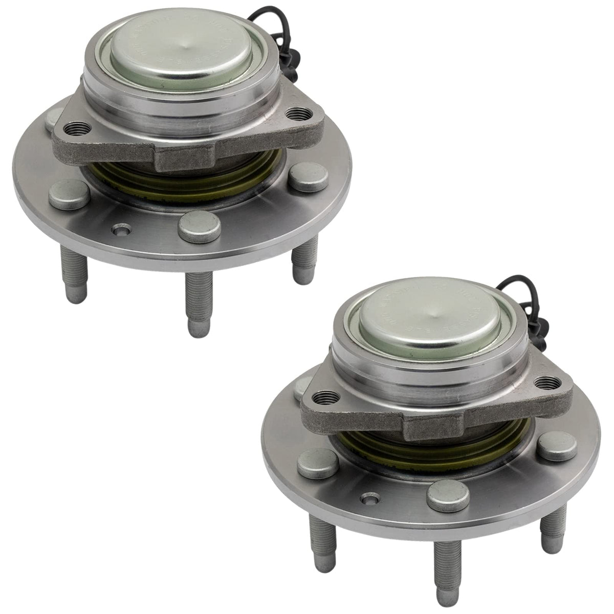 Trq Front Wheel Bearing & Hub Assembly Lh Rh Pair For Cadillac Chevy Gmc Truck