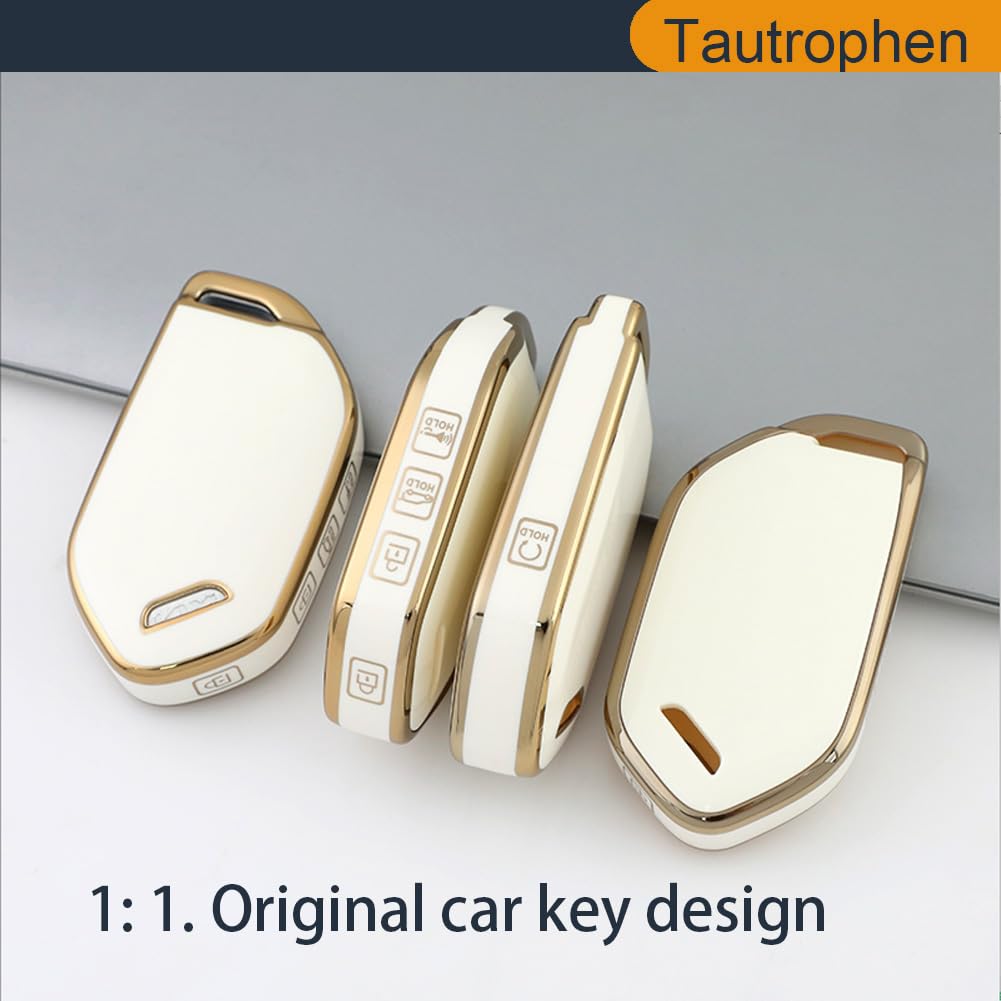 Tautrophen Key Fob Cover Fit for Kia Keyless Entry Remote Control Key Fit for Kia Telluride 2023 2024 2025 K4 k5 Gt Sorento