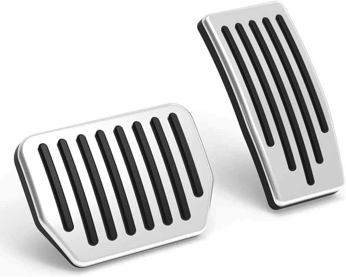 Topfit For Tesla Performance Pedal Pads Cover Foot Aluminum Non-Slip Pedals For Model Y(Juniper) Model 3(Highland) And Tesla Mod
