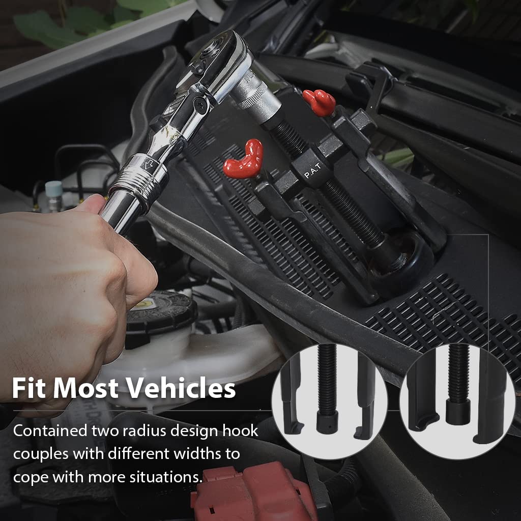 FIRSTINFO F3393 Patented Universal Windshield Wiper Arm Puller/Battery Terminal Removal Tool-Heavy Duty, Adjustable, Made in Tai