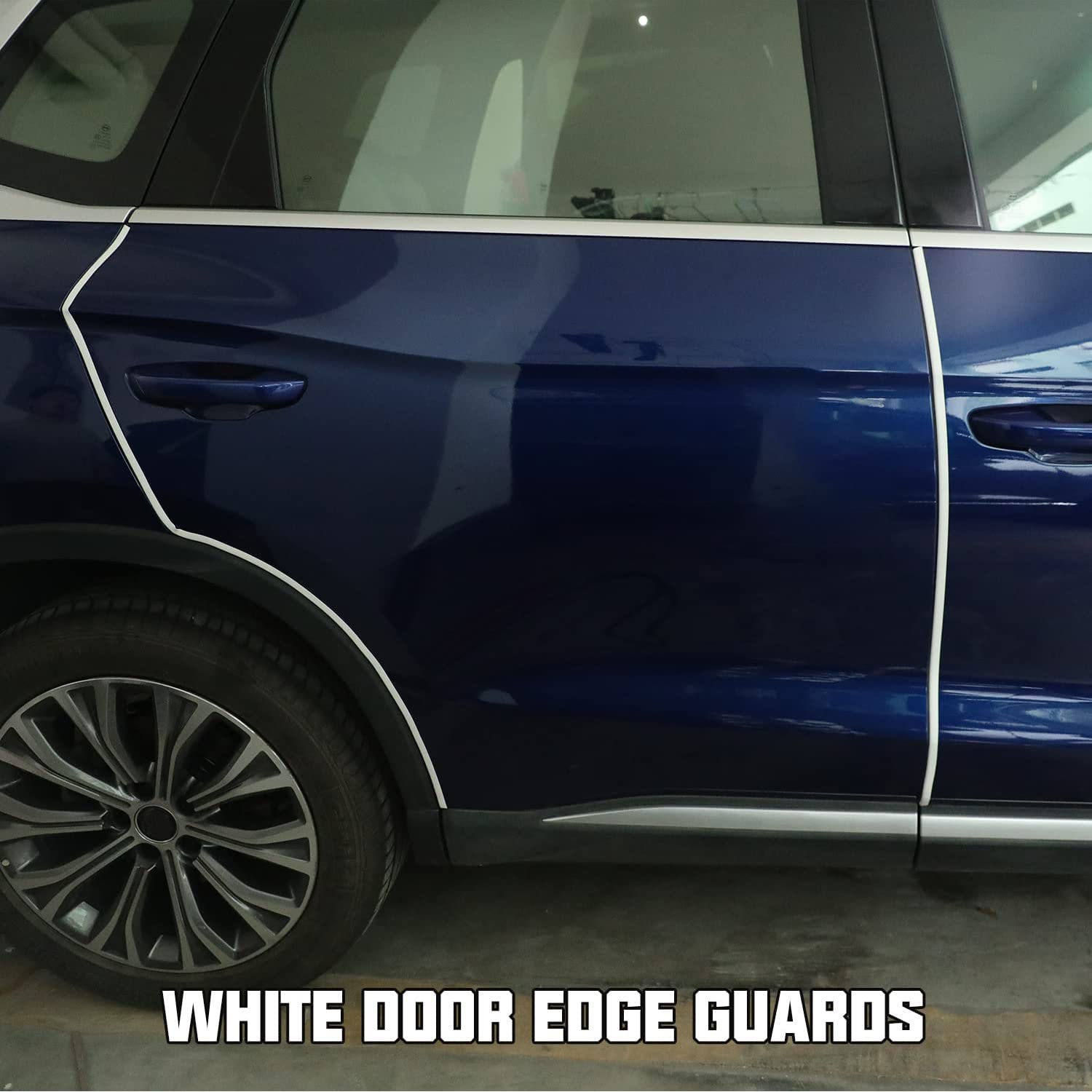 Winunite 32.8Ft(10M) Car Door Edge Guards White, Fit Most Vehicles, Self-Adhesive Pvc, Fade-Resistant, U-Shaped Automotive Trim