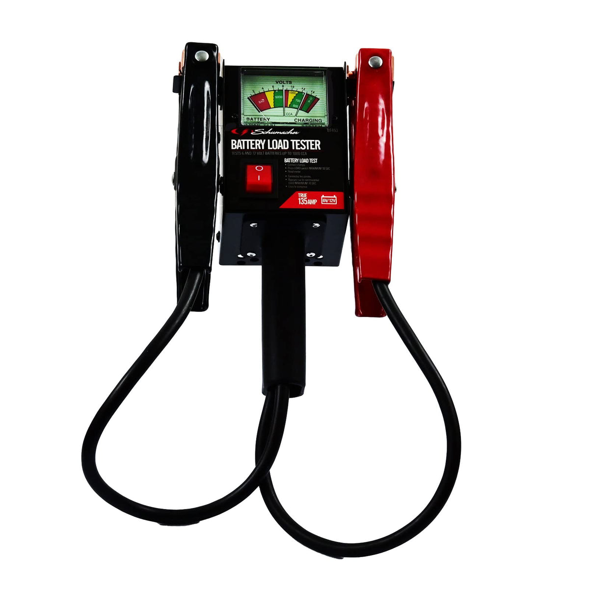 Schumacher Electric Bt453 135A Battery Tester With Clamps, Black