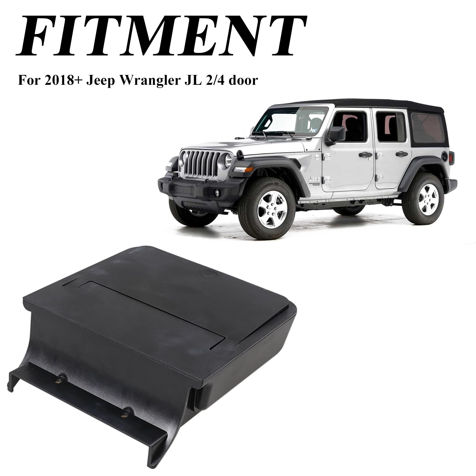 Jhd-Togo For Jeep Wrangler Jl One-Touch Hidden Storage Console Box,Center Console Hidden Storage Box For 2018-2024 Jeep Wrangler