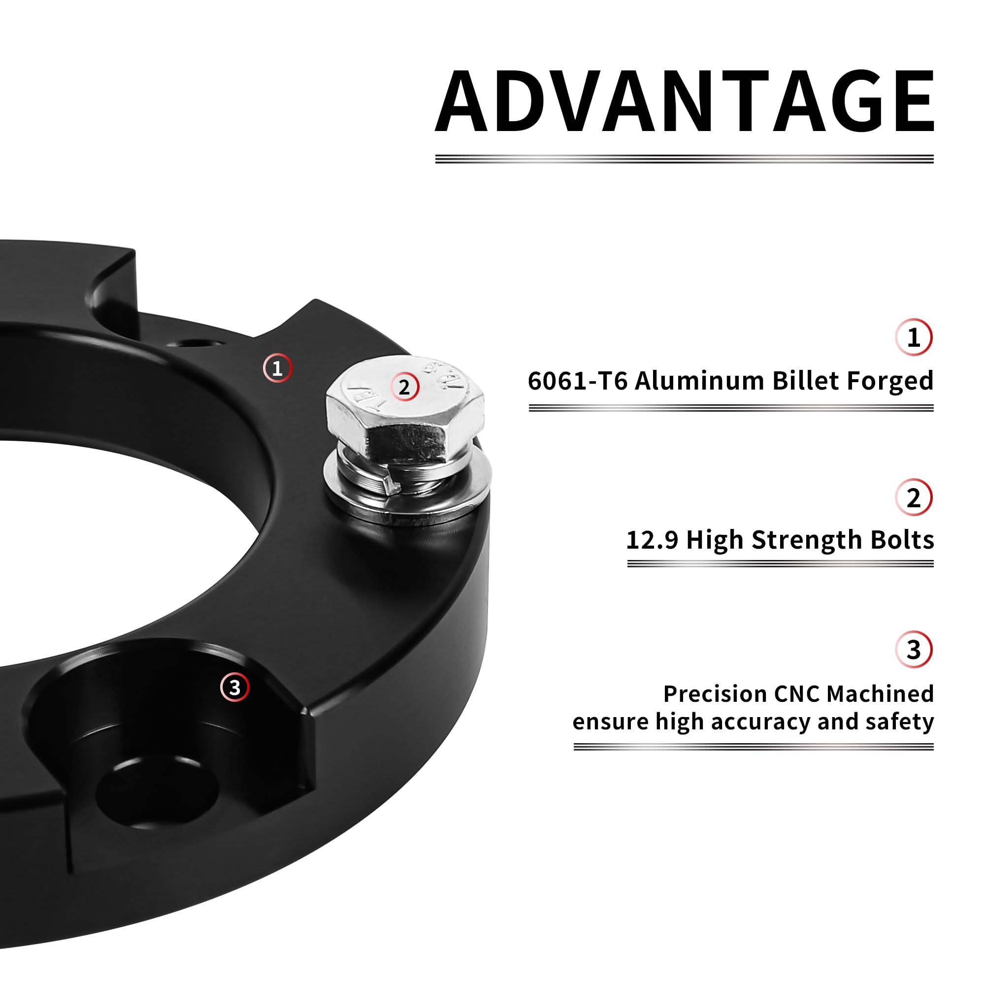 1.5 Inch Leveling Lift Kit Compatible With 2005-2023 Tacoma 4 Runner, Leveling Lift Kit Fit For 2005-2023 Tacoma 4 Runner Forged