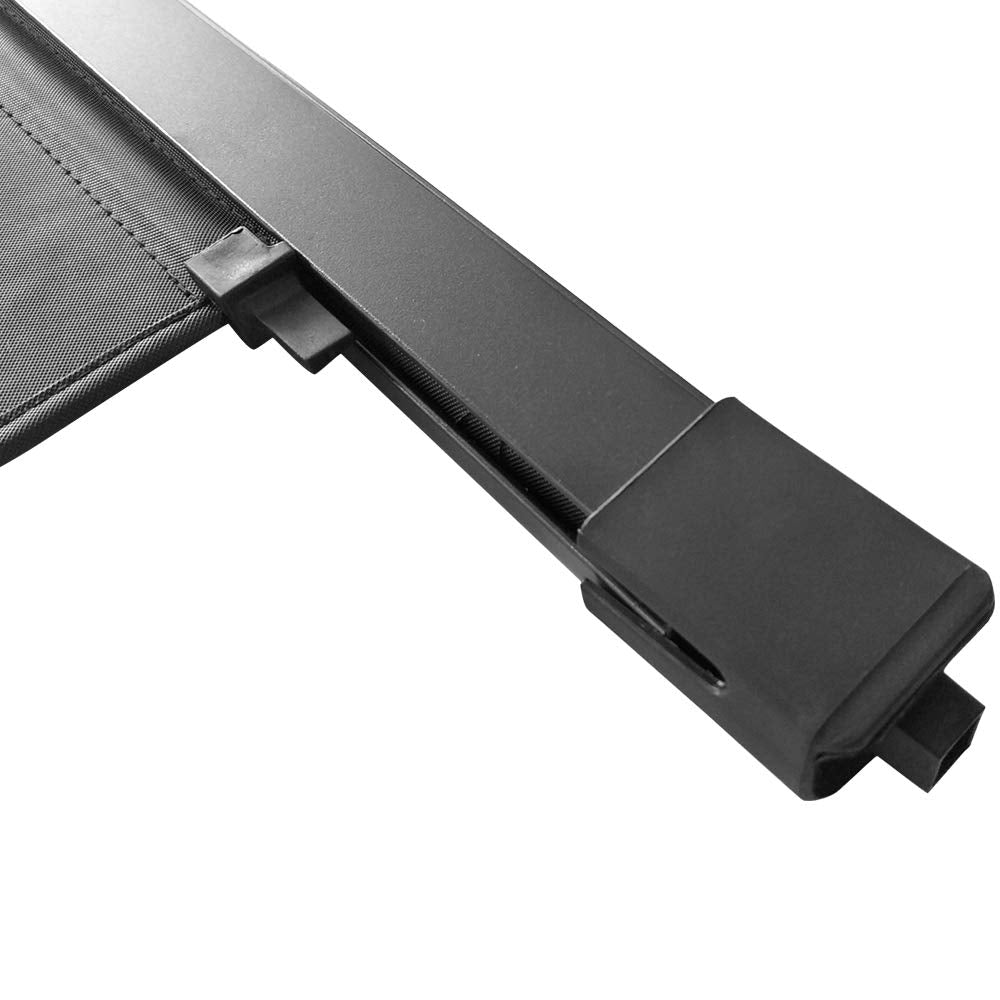 IKON MOTORSPORTS Cargo Cover Compatible with 2007-2013 Acura MDX, Factory Style Black Luggage Carrier Rear Trunk Security Cover, 2008 2009 2010 2011 2012