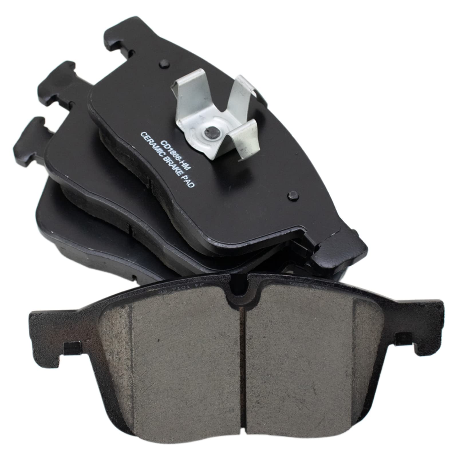 TRQ Front Brake Pads Ceramic Compatible with 2016-2017 Volvo XC60