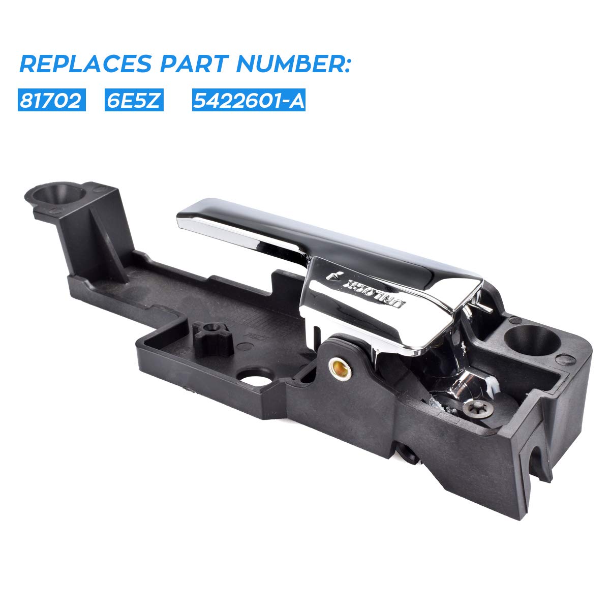 Faersi Interior Door Handle Front Driver Side For 2006-2012 Ford Fusion, 07-12 Lincoln Mkz & 06 Zephyr, 06-11 Mercury Milan Replaces # 6E5Z-5422601-A