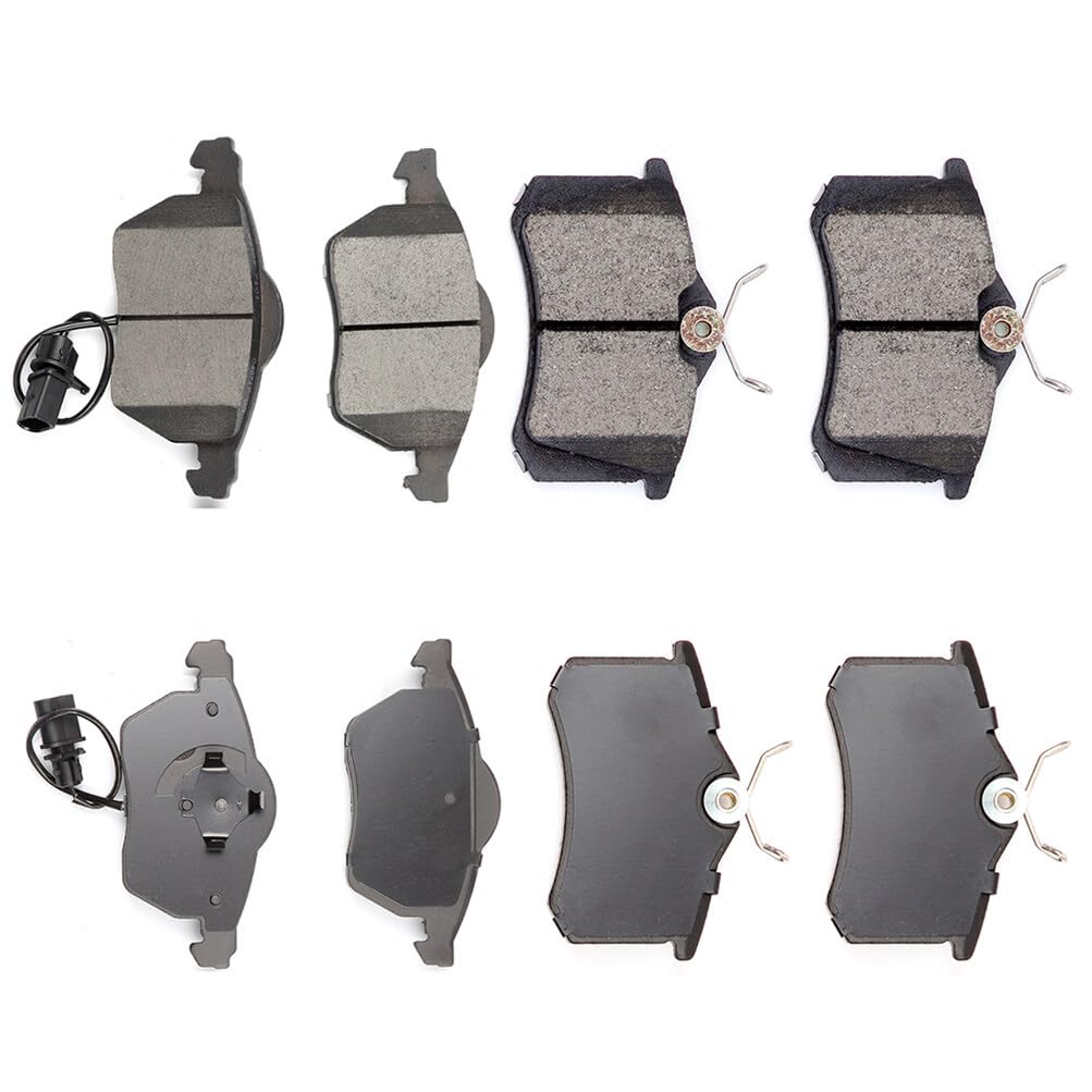Automuto 8Pc Front & Rear Ceramic Disc Brake Pads Set D340 D840 For Audi A4 A4 Quattro A6 A6 Quattro For Volkswagen Passat
