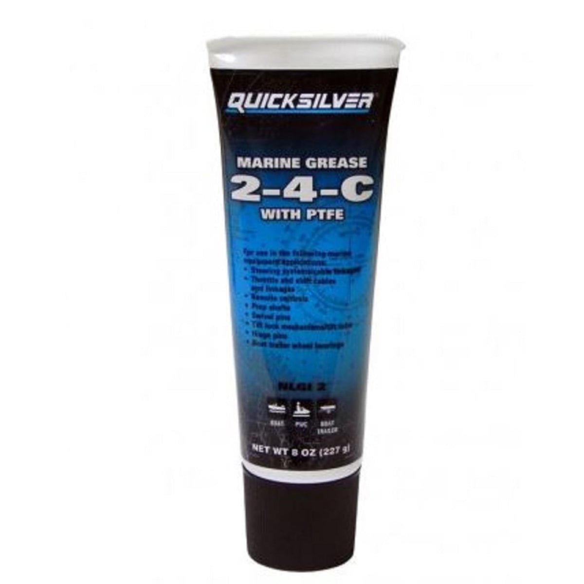 Quicksilver / Mercury 2-4-C Marine Lubricant / Grease W/ Teflon 8Oz