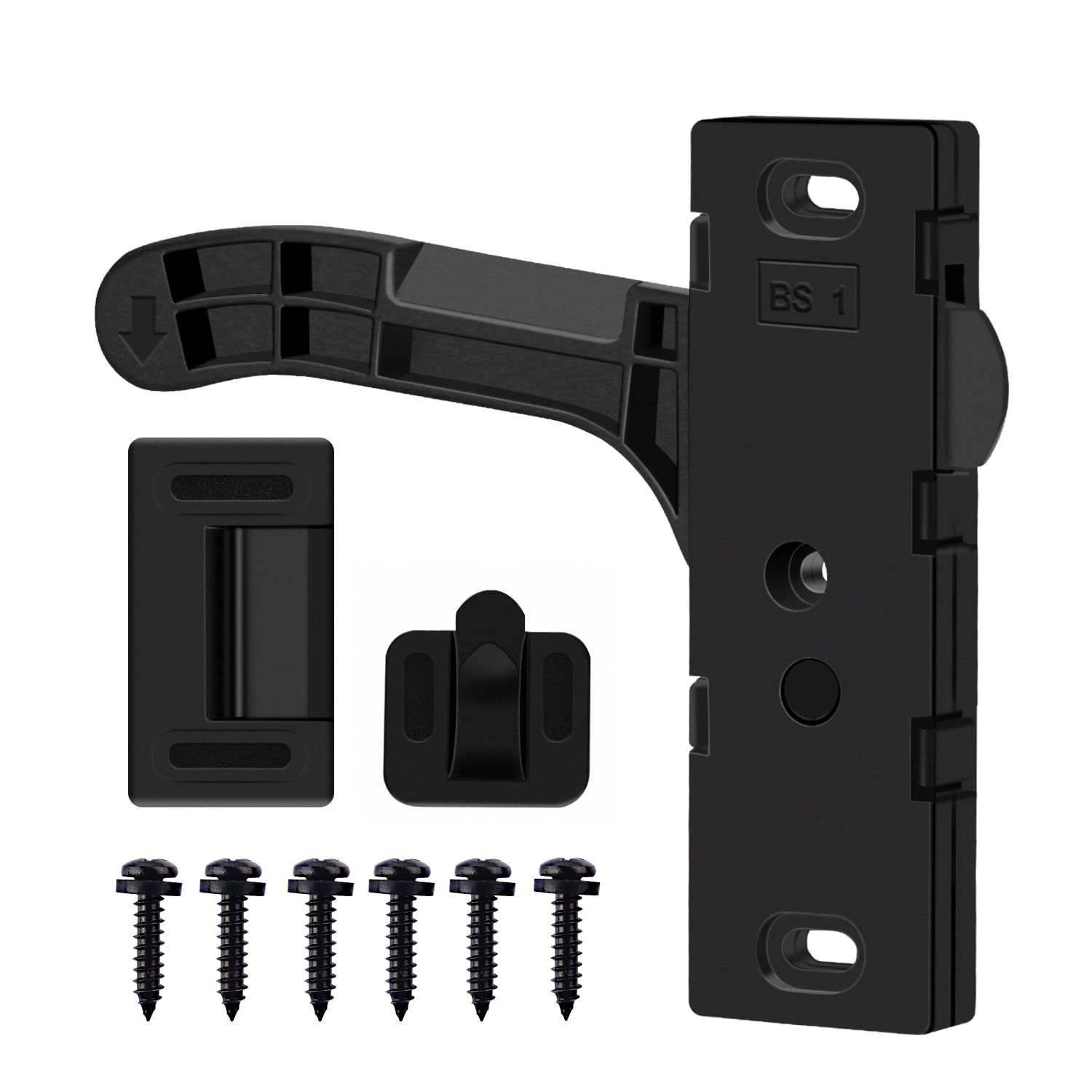 Left Metal Rv Screen Door Latch Kit, Left Hand Handle For Camper, Motorhome, Travel Trailer