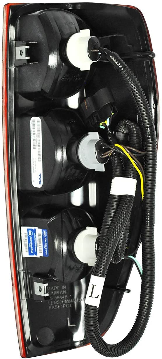 Dependable Direct Driver Side (LH) Tail Light Lamp For 2004-2012 CHEVY COLORADO and 2004-2012 GMC CANYON - GM2800164 - Includes Bulbs